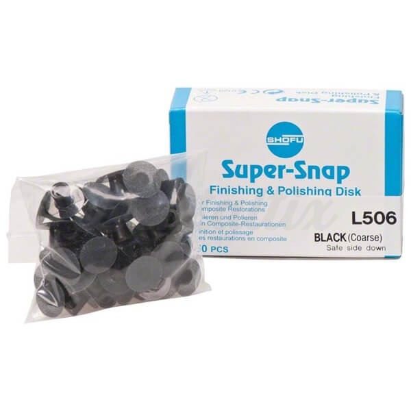 Discos Super-Snap Black (grueso) 50 piezas
