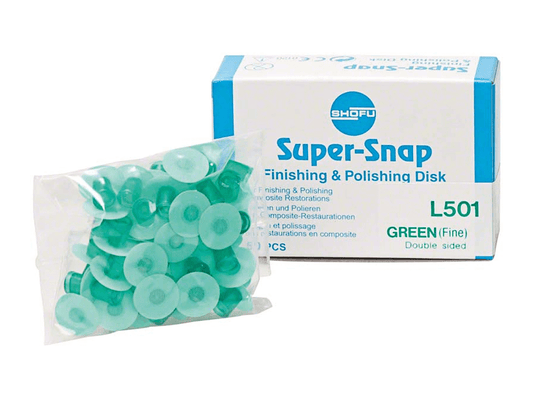 Discos Super-Snap Green (Fine) 50piezas