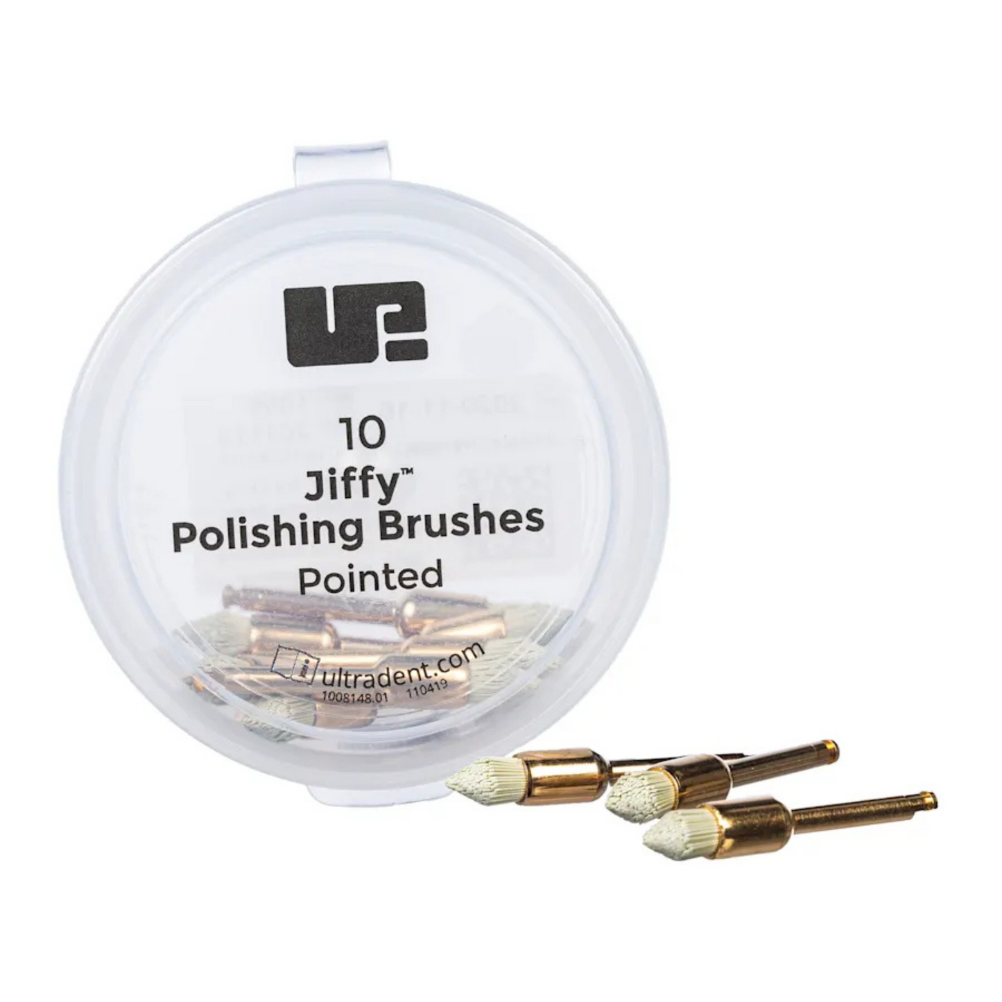 Jiffy Original  x 10 Unidades (sistema de pulido) cepillos puntiagudos
